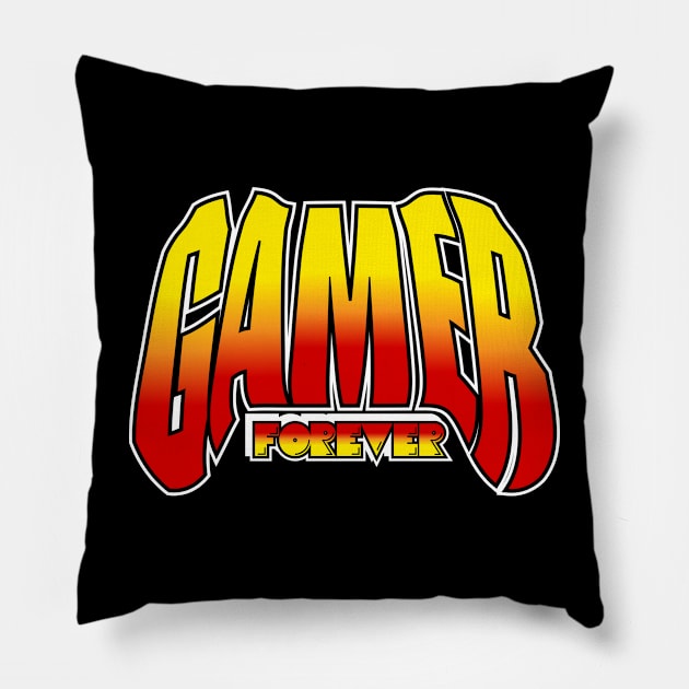 Gamer Forever Pillow by carloj1956