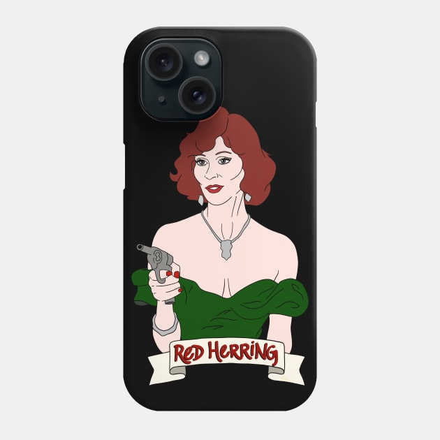 Miss Scarlet and Communism Phone Case by thecompassrose