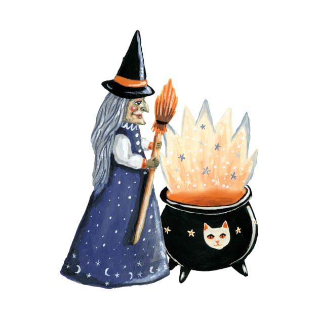 Witch with a cauldron by KayleighRadcliffe