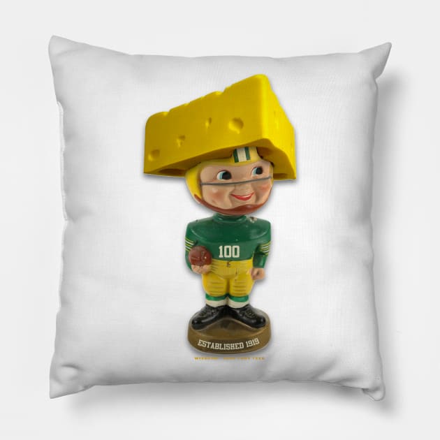 Bobblin' Cheesehead Pillow by wifecta