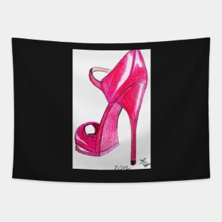 Red Stiletto Tapestry