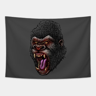 Mad Kong Head Tapestry