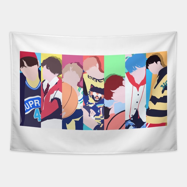 BTS Love Yourself All Members Tapestry by ZeroKara