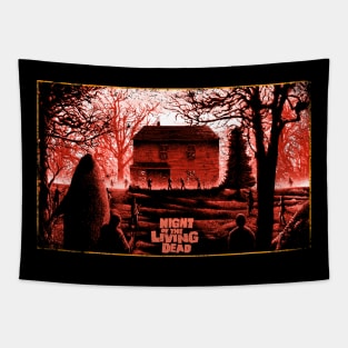 Romero's Undead Chronicles Living Dead Horror Movie Iconic Couture Threads Tapestry