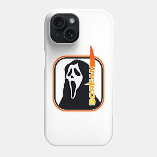 scream VI  (Scream 6)  scary horror movie graphic design by ironpalette Phone Case