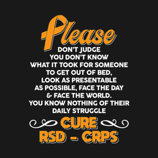 Cure RSD CRPS support awareness T-Shirt