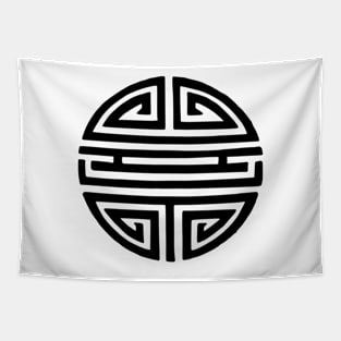 Chinese Longevity Symbol Tapestry