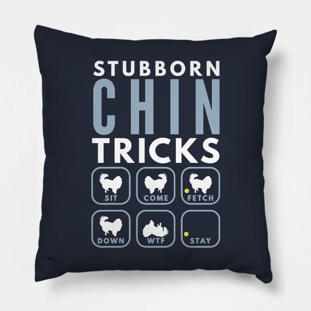 Stubborn Japanese Chin Tricks - Dog Training Pillow by DoggyStyles