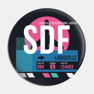 Louisville (SDF) Airport // Sunset Baggage Tag Pin