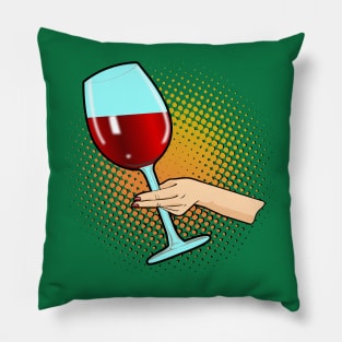 Big Glass of Red Wind Pillow