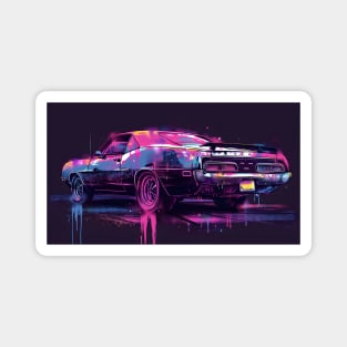 Painted American Muscle Car Magnet