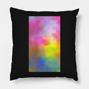 Rainbow Abstract Sky Pillow