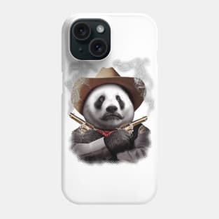 PANDA CROSSGUNS Phone Case