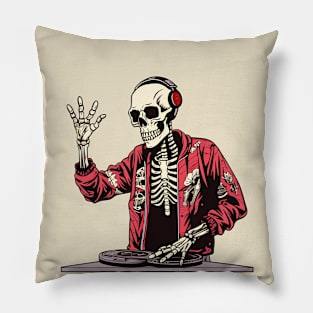 DJ Skeleton Pillow