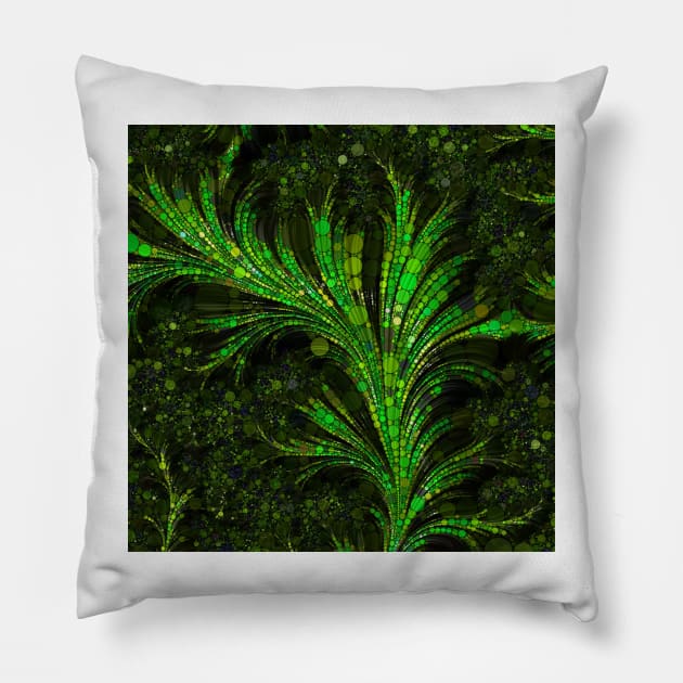 Feathery Fronds Abstracted Pillow by DANAROPER