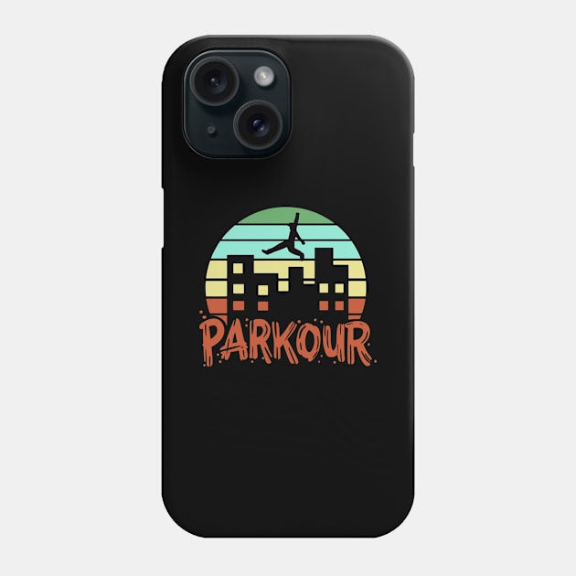 Parkour - Retro  Free Running Phone Case by Fresan