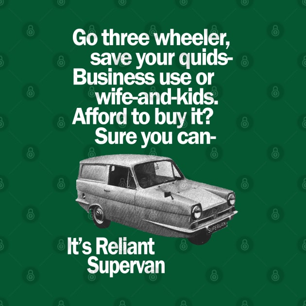 RELIANT SUPERVAN - advert by Throwback Motors