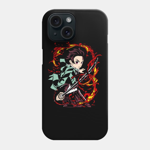 Tanjiro Kamado Demon Slayer Phone Case by NightHunter