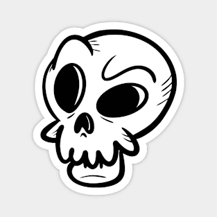 suspicious skull Magnet