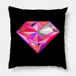 pretty ruby diamond Pillow