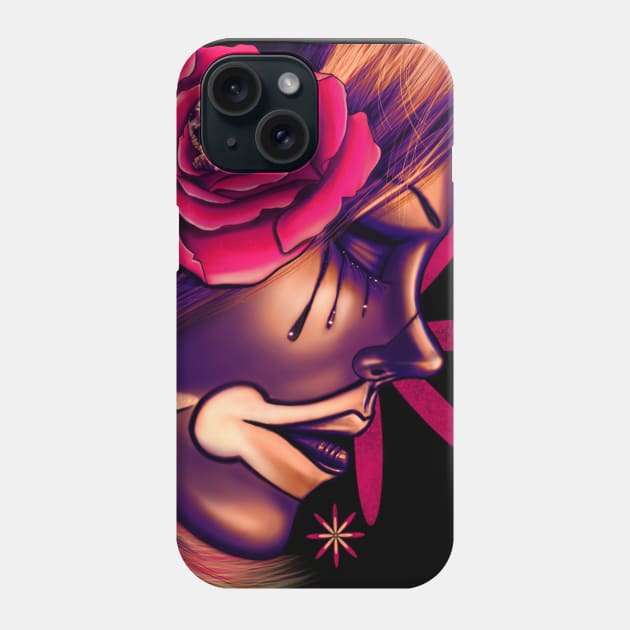 sugar skull Phone Case by xr1s