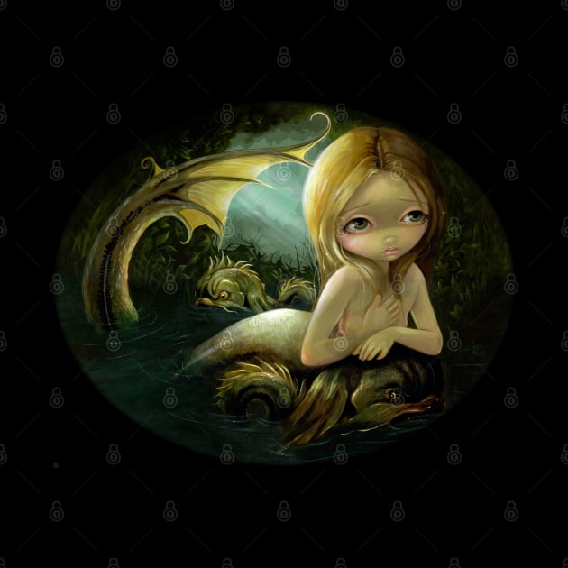 Sad Mermaid with Sea Monsters by Wanderer Bat