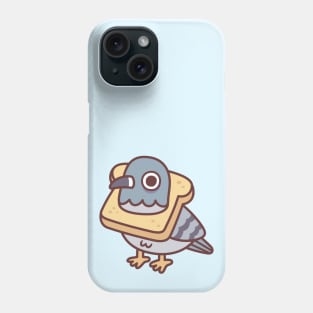 Cute Pigeon With Bread Necklace Funny Phone Case