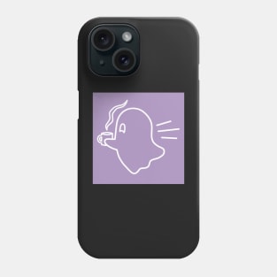 Lovely Ghostie on their way to bring you a warm drink! Phone Case