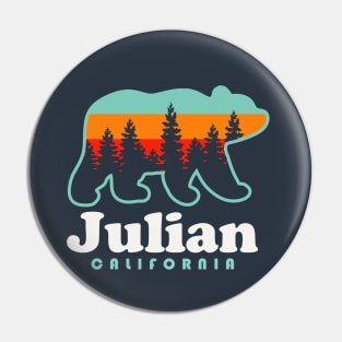 Julian California Mountain Town Bear Cuyamaca Mountains Pin