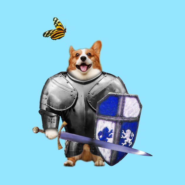 Sir Corgi Dog Knight by CozySkull