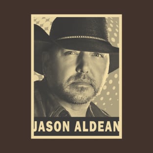 brown cream Jason Aldean #2 T-Shirt