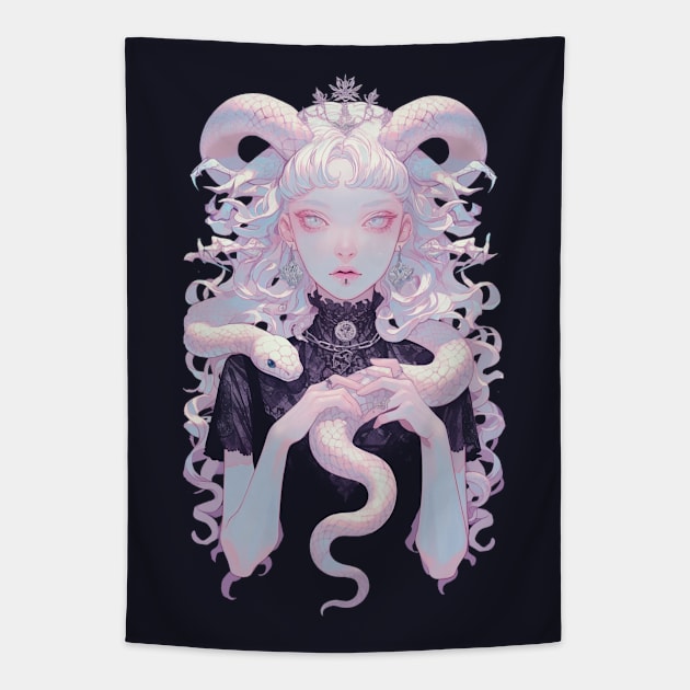 Albino Snake Tapestry by DarkSideRunners