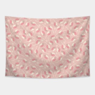 Cute Spring Delicate Tulips Tapestry