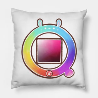 bunny color wheel paint tool sai Pillow