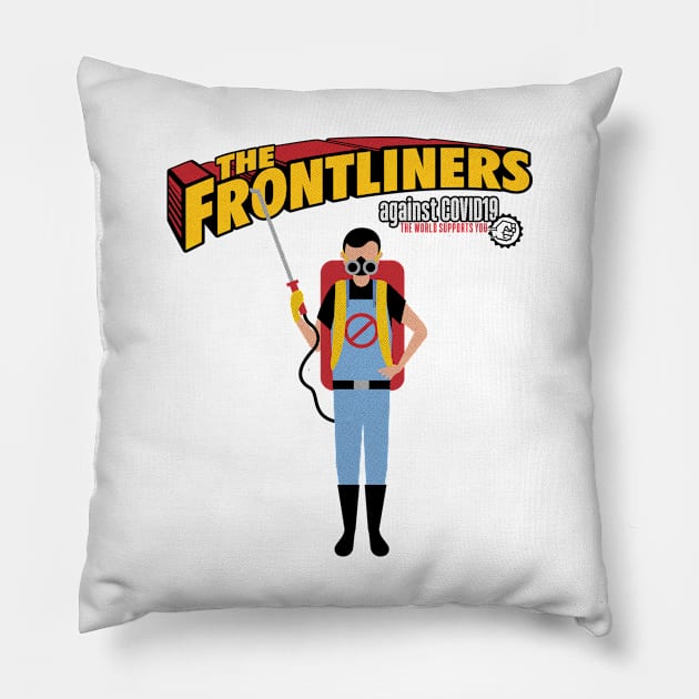 The Frontliners Cleaners Pillow by opippi