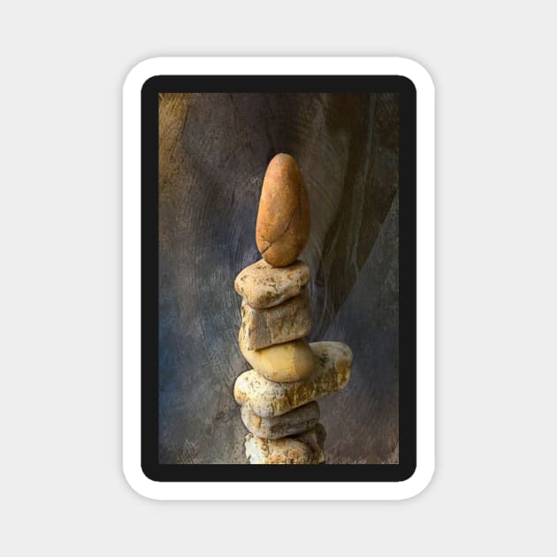 Balancing stones 2 Magnet by johnwebbstock