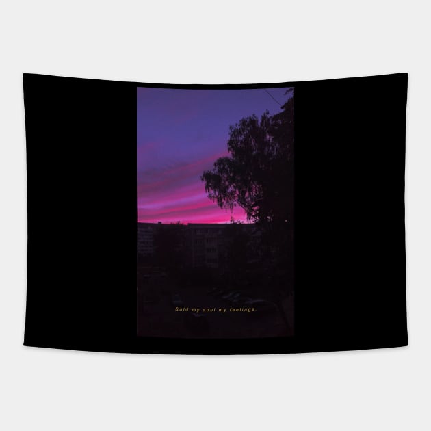 My soul || retrowave Tapestry by DenielHast