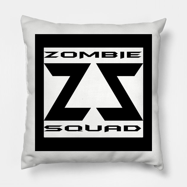 Zombie Squad ZS Rogue (Black) Pillow by Zombie Squad Clothing