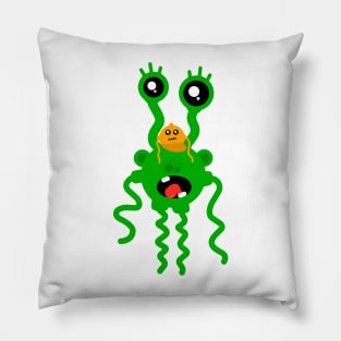 cute green monster Pillow