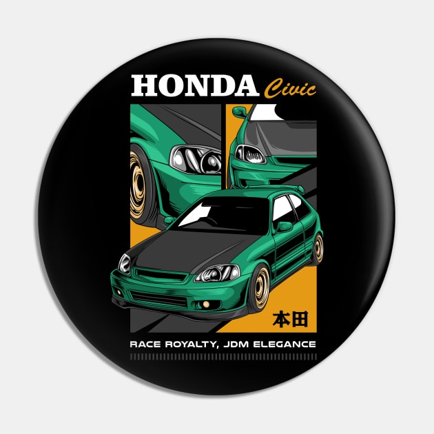 Honda Civic EK9 Nostalgia Pin by Harrisaputra
