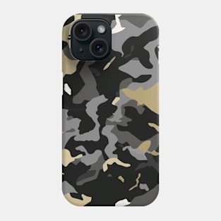 Black and Gold Camouflage Phone Case