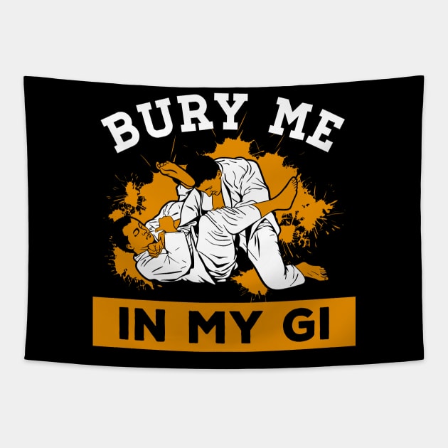 Bury me in my gi Tapestry by indigosstuff