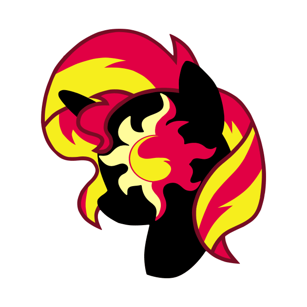 Sunset Shimmer Silhouette by DShadow