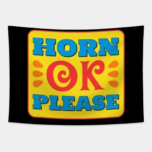 Desi Slogan - Horn OK Please Tapestry