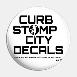 Curb Stomp City Decals- Inverse! Pin