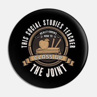 Social Studies Teacher Pin