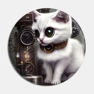 Little steampunk cat Pin