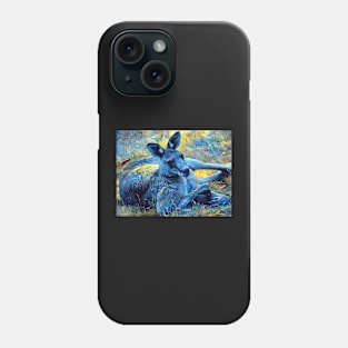 Wild kangaroo named Diamond 2 Phone Case