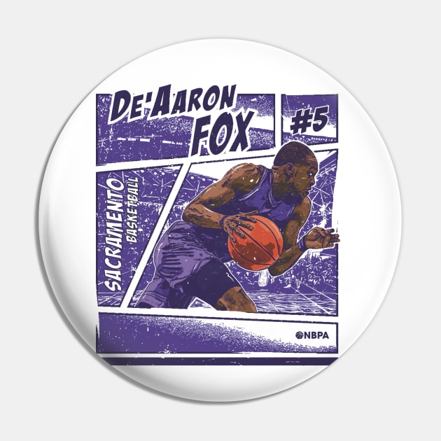 De'Aaron Fox Sacramento Comic Pin by ClarityMacaws