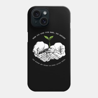 'The Hunger and Thirst Of Living Thing' Food and Water Relief Shirt Phone Case